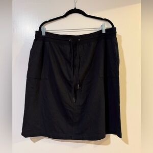 Calvin Klein Black Drawstring Skirt size 1x with pockets